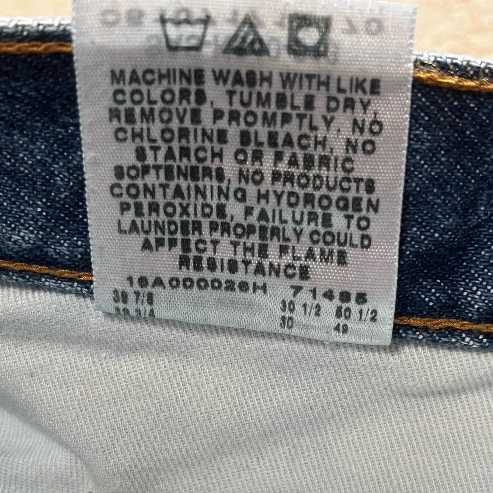 WRANGLER FIRE RESISTANT RIGGS WORKWEAR MEN’S JEANS. BLUE. SIZE 38x30. PRE-OWNED